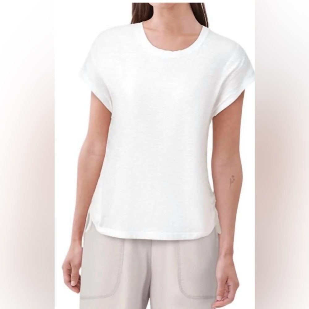 NWT white short sleeve perfect tee drawstring on sides perfect over bathing suit